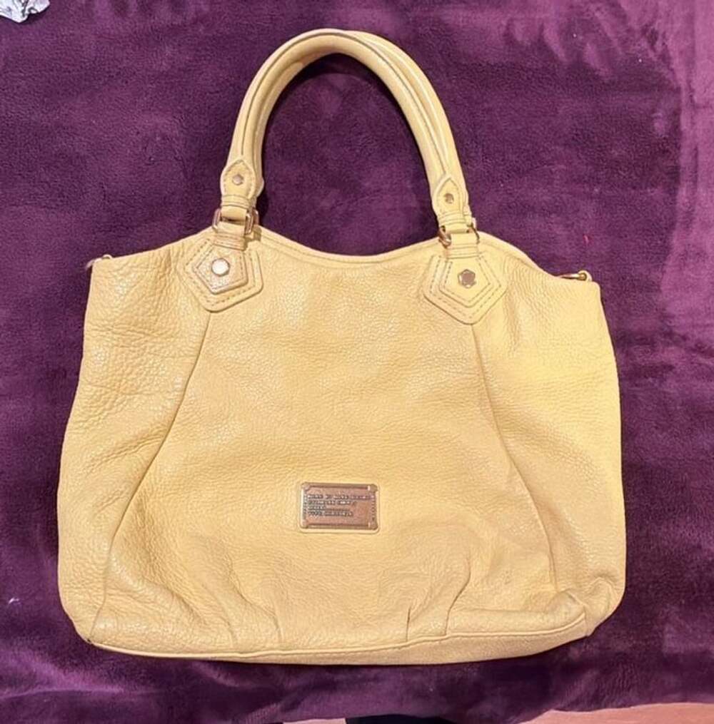 Marc by Marc Jacobs Too Hot To Handle Hobo Yellow Leather Shoulder Bag